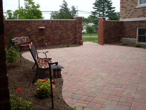 Image of the Secret Garden at Thorntown Public Library.