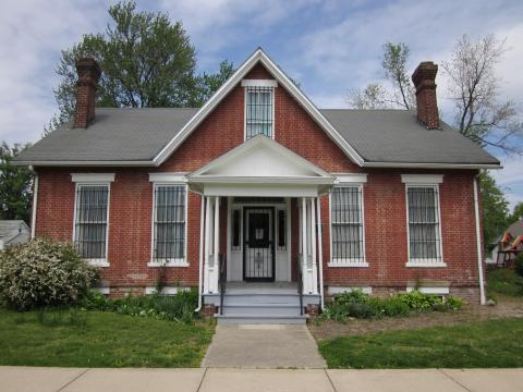 Image of the Thorntown Heritage Museum from the front.