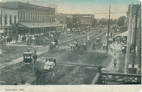 Main Street Thorntown 1900s