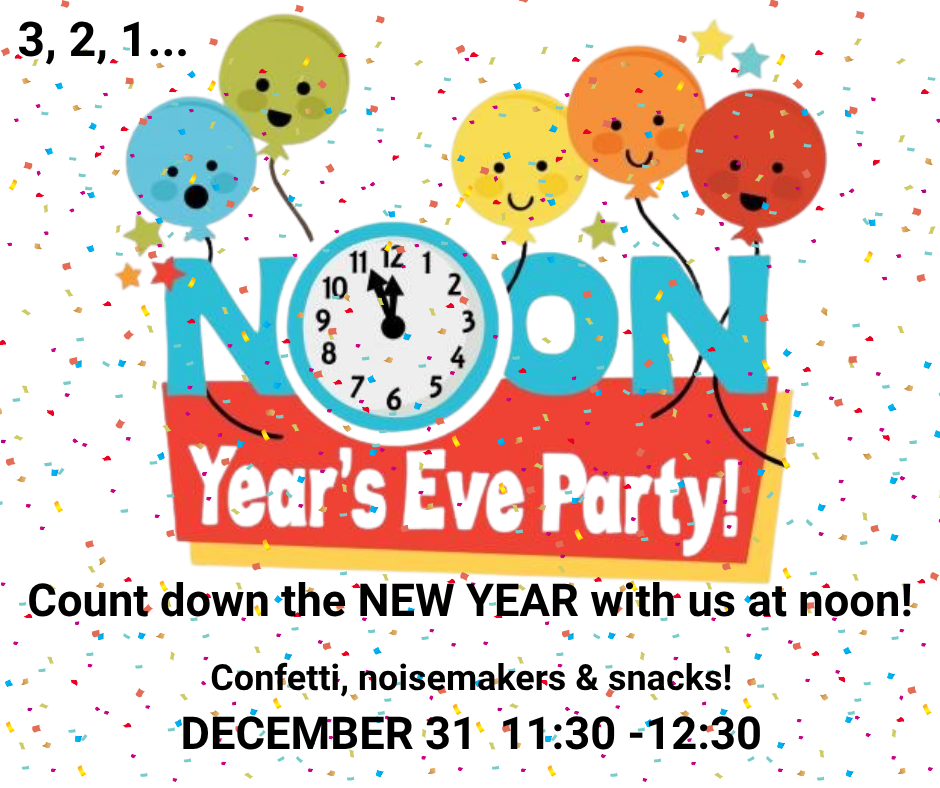 Noon Year's Eve Party flyer
